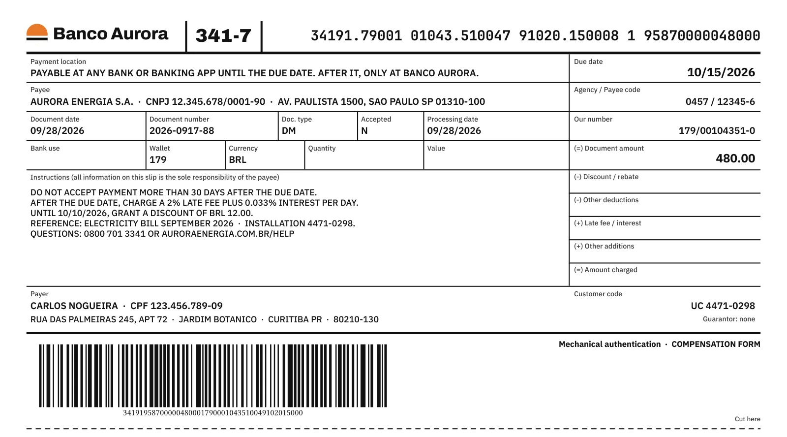 Bank slip (Brazil)